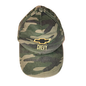 CHEVY Nice Camo Hat Embroidered NISSIN Cap Preowned Used Condition, Vintage